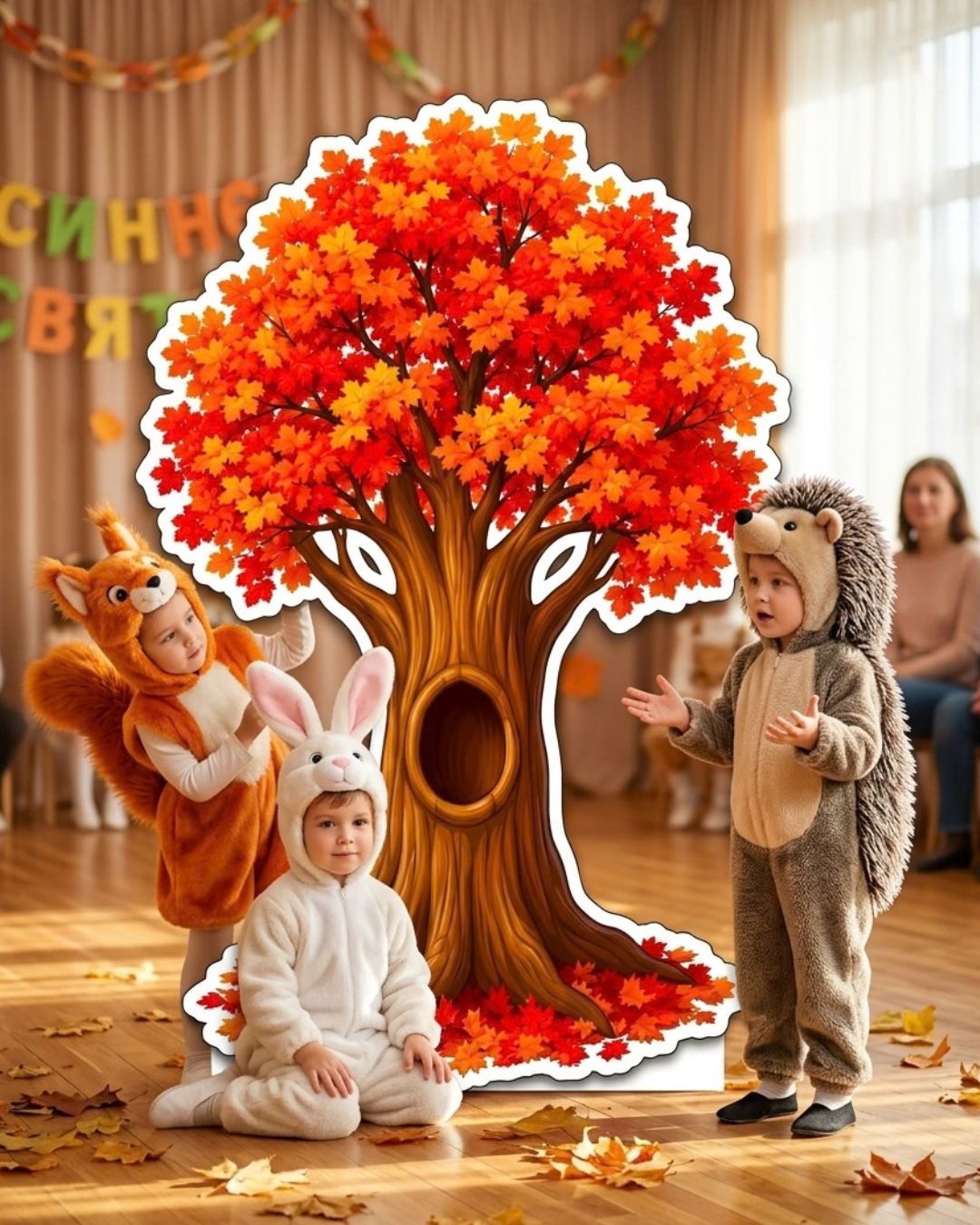 Осіннє дерево з дуплом