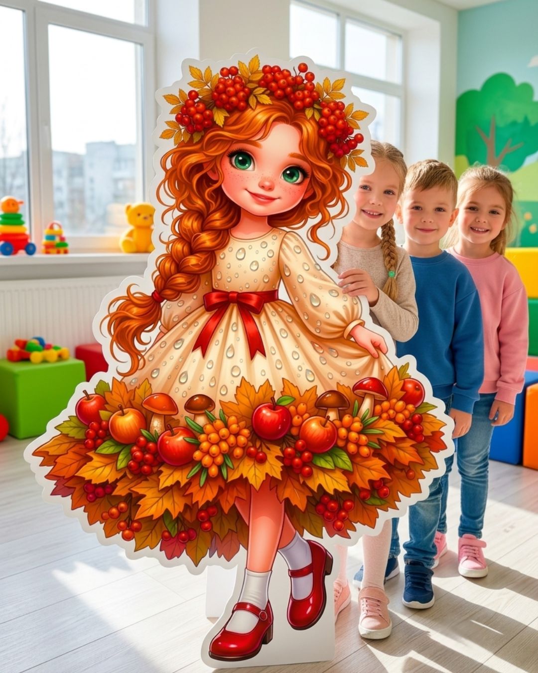 РОСТОВА ФІГУРА «ДІВЧИНКА ОСІНЬ»  🍁 16 аркушів А4