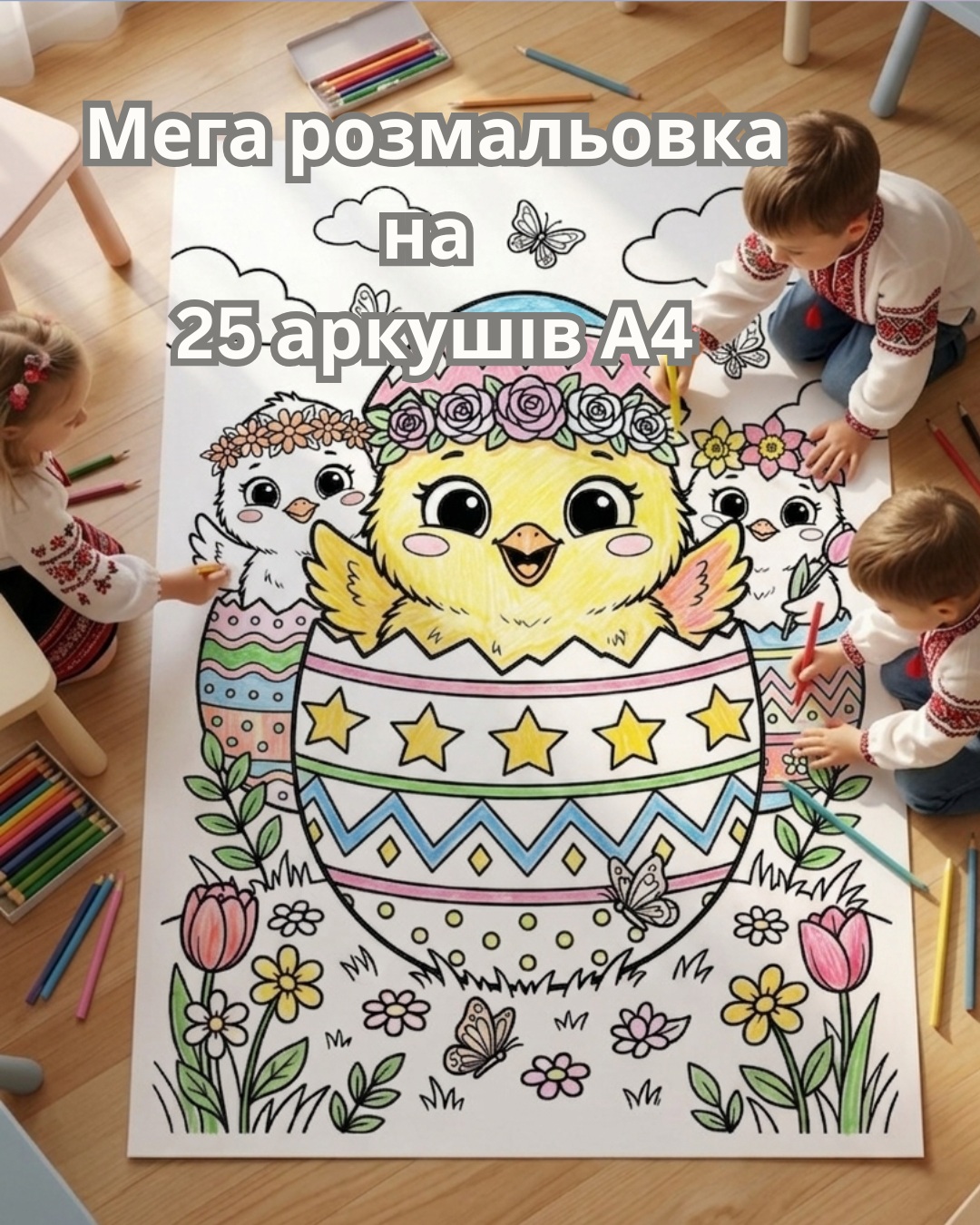Розмальовка Мега курча