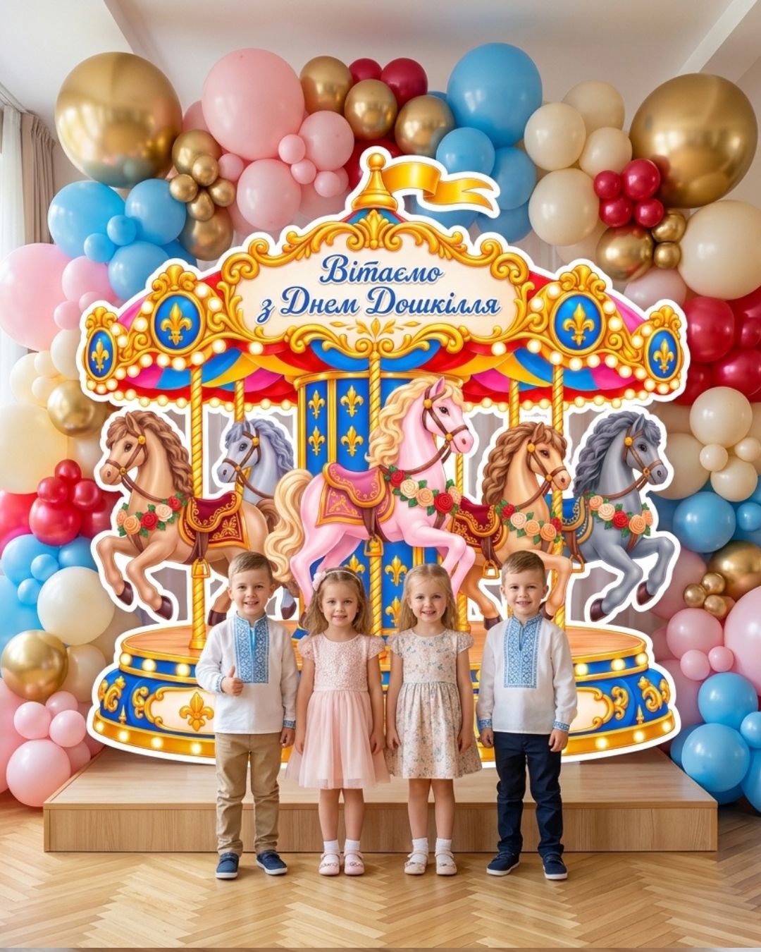 🎠✨ Карусель «Вітаємо з Днем дошкілля!»
