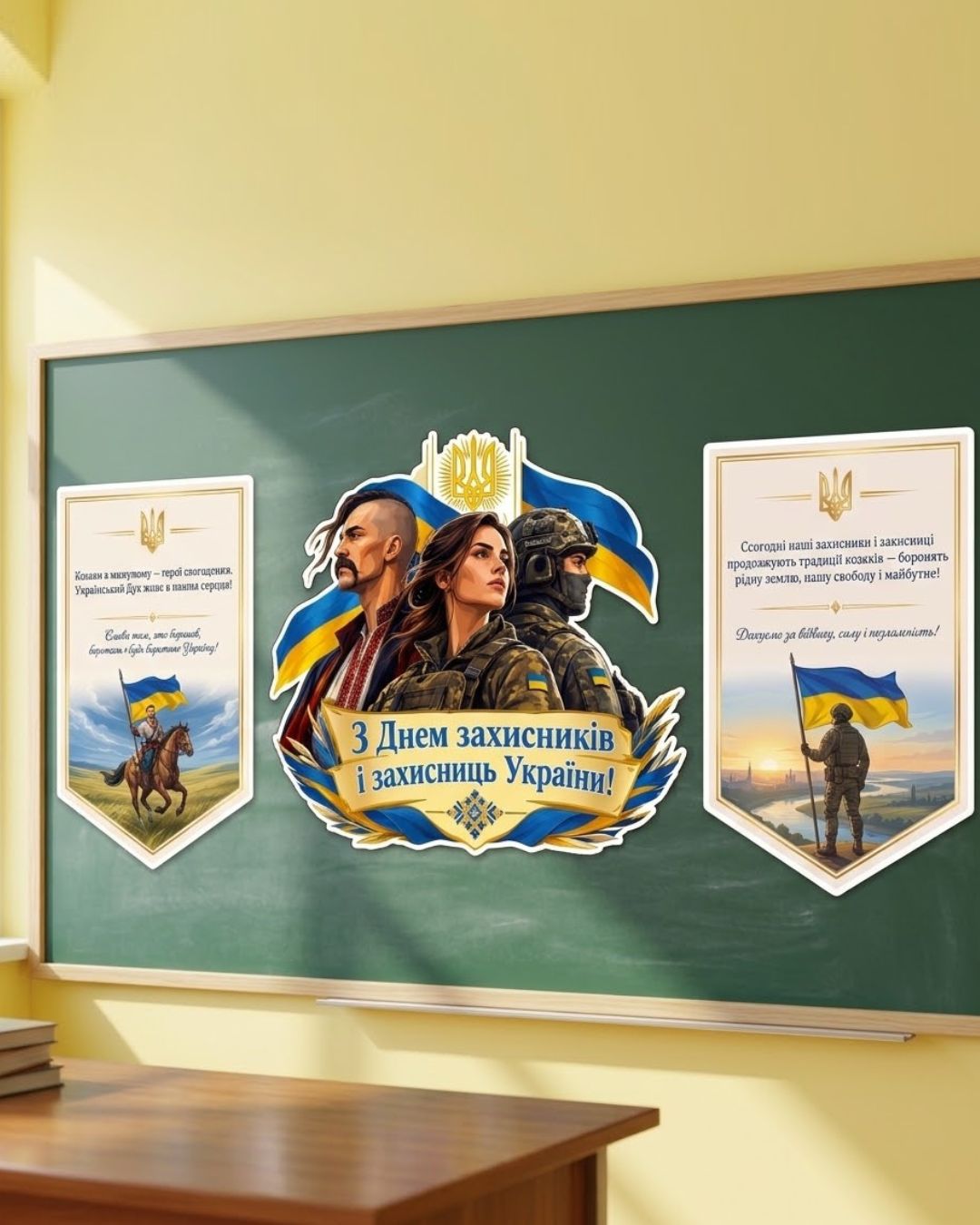 Оформлення дошки Дня захисників і захисниць 💙💛