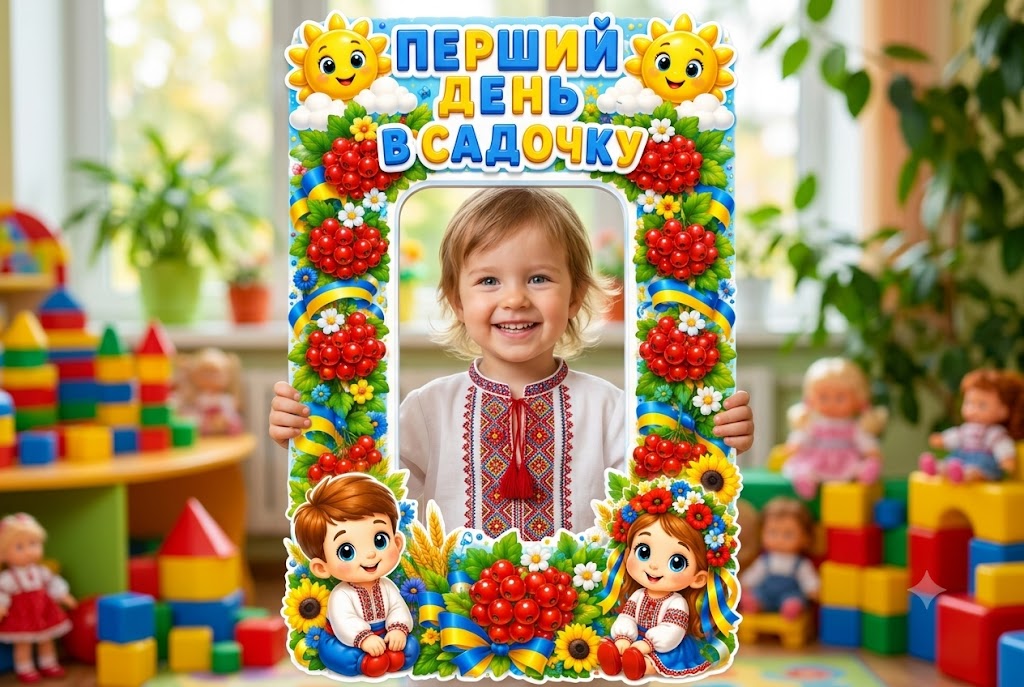 Рамка Калина «Перший день у садочку» для святкових фото!