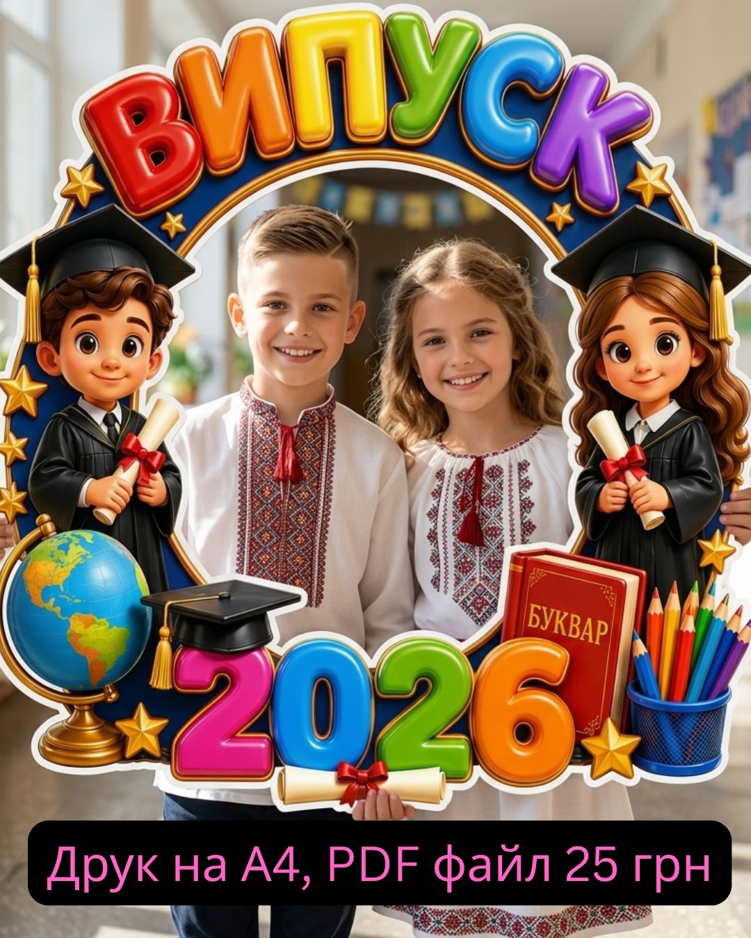 Фото-рамка для випускників 4-го класу!