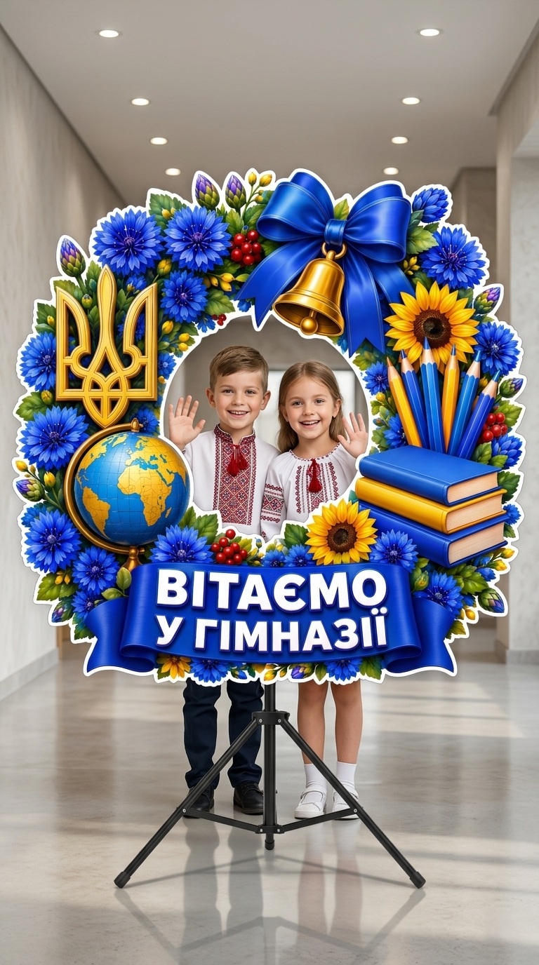 ✨ «ВІТАЄМО У ГІМНАЗІЇ!» — макет для друку на А4