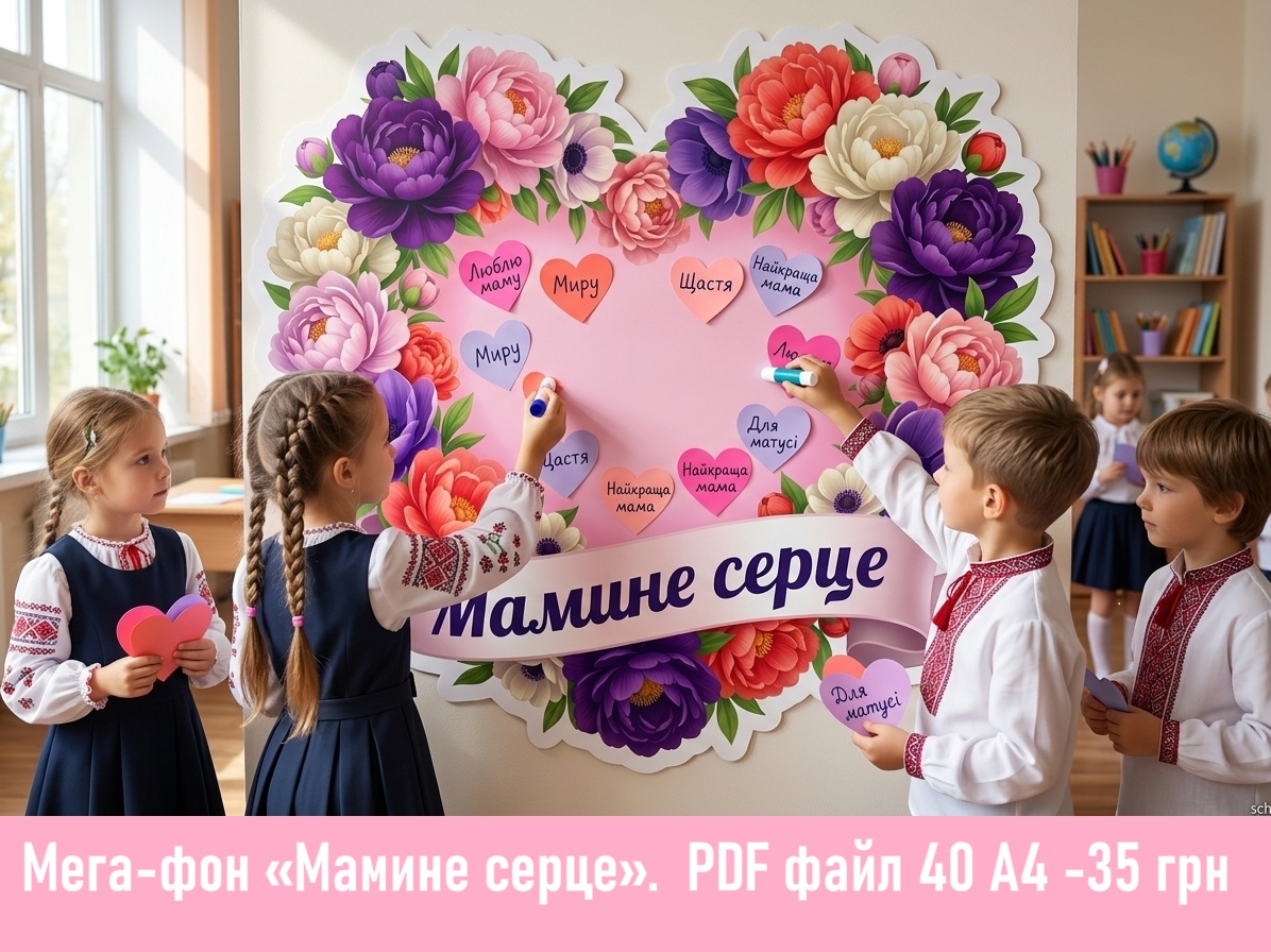 Мега-фон «Мамине серце» 40 А4