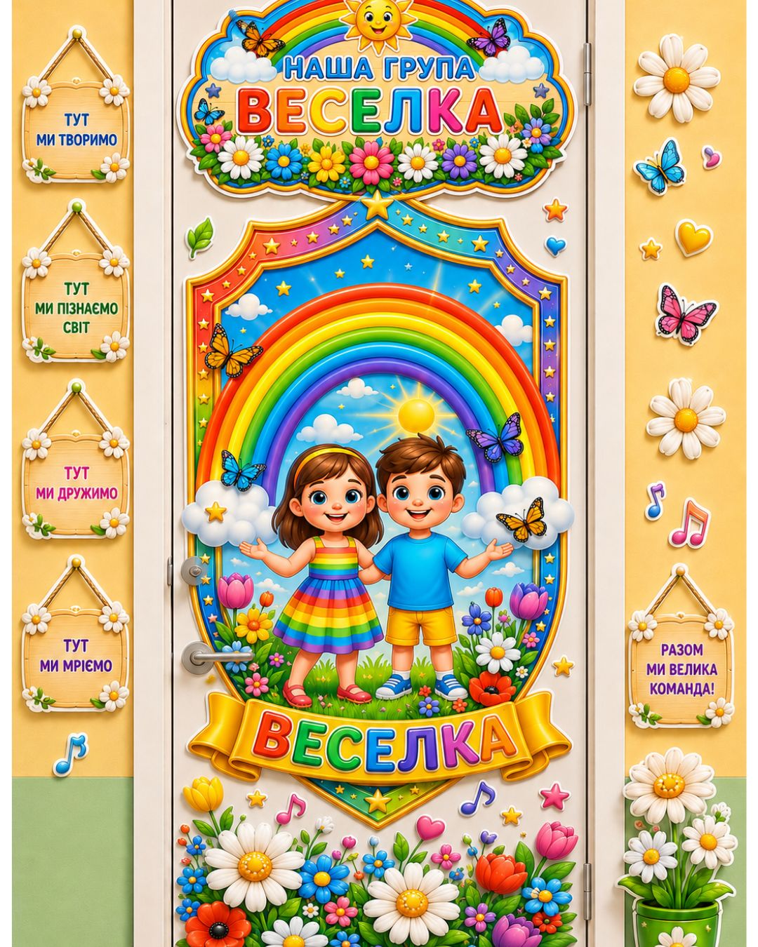 ОФОРМЛЕННЯ ГРУПИ «ВЕСЕЛКА» друк на А4