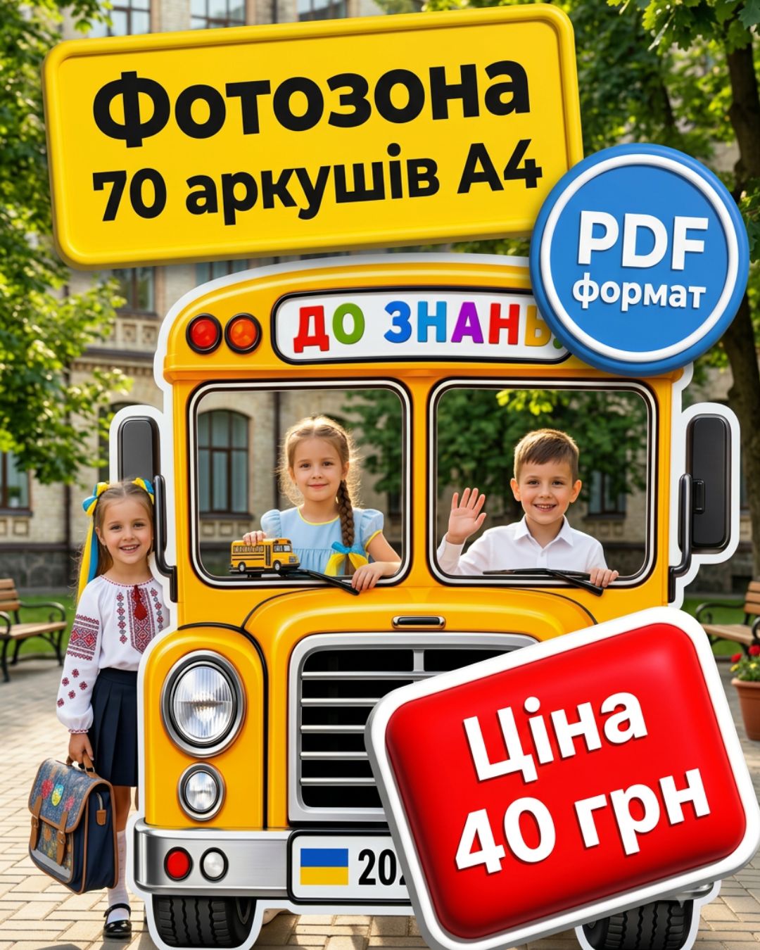 Фотозна Шкільний Автобус