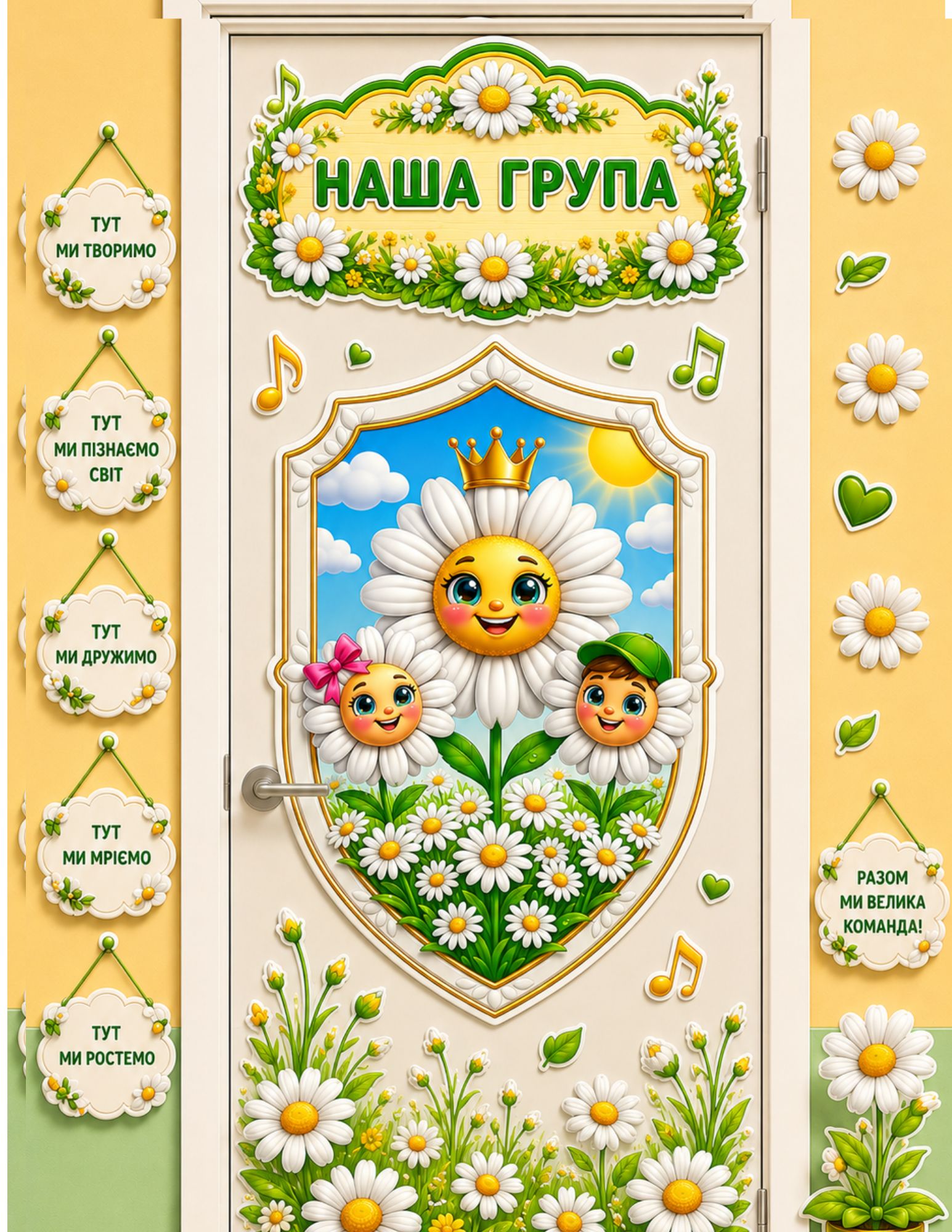 Наша група Ромашка, файли для друку на А4
