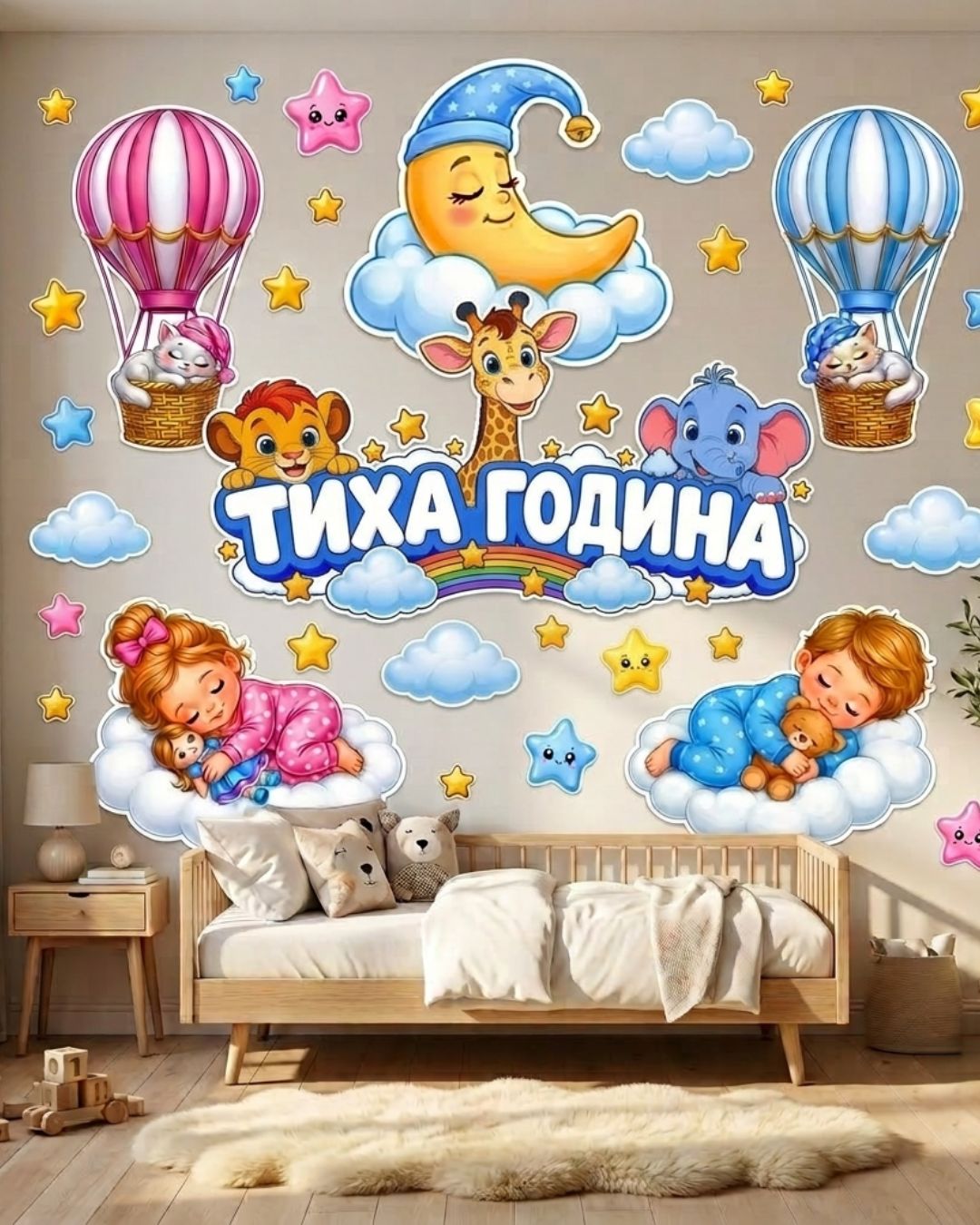 🌙💤 ДЕКОР ДЛЯ КІМНАТИ ВІДПОЧИНКУ «ТИХА ГОДИНА»