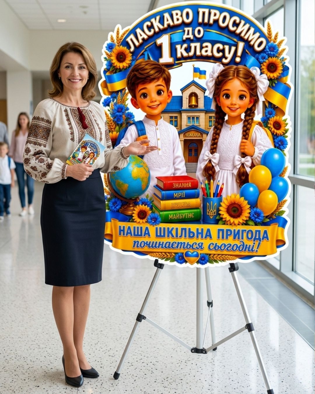 Плакат для оформлення 1 класу
