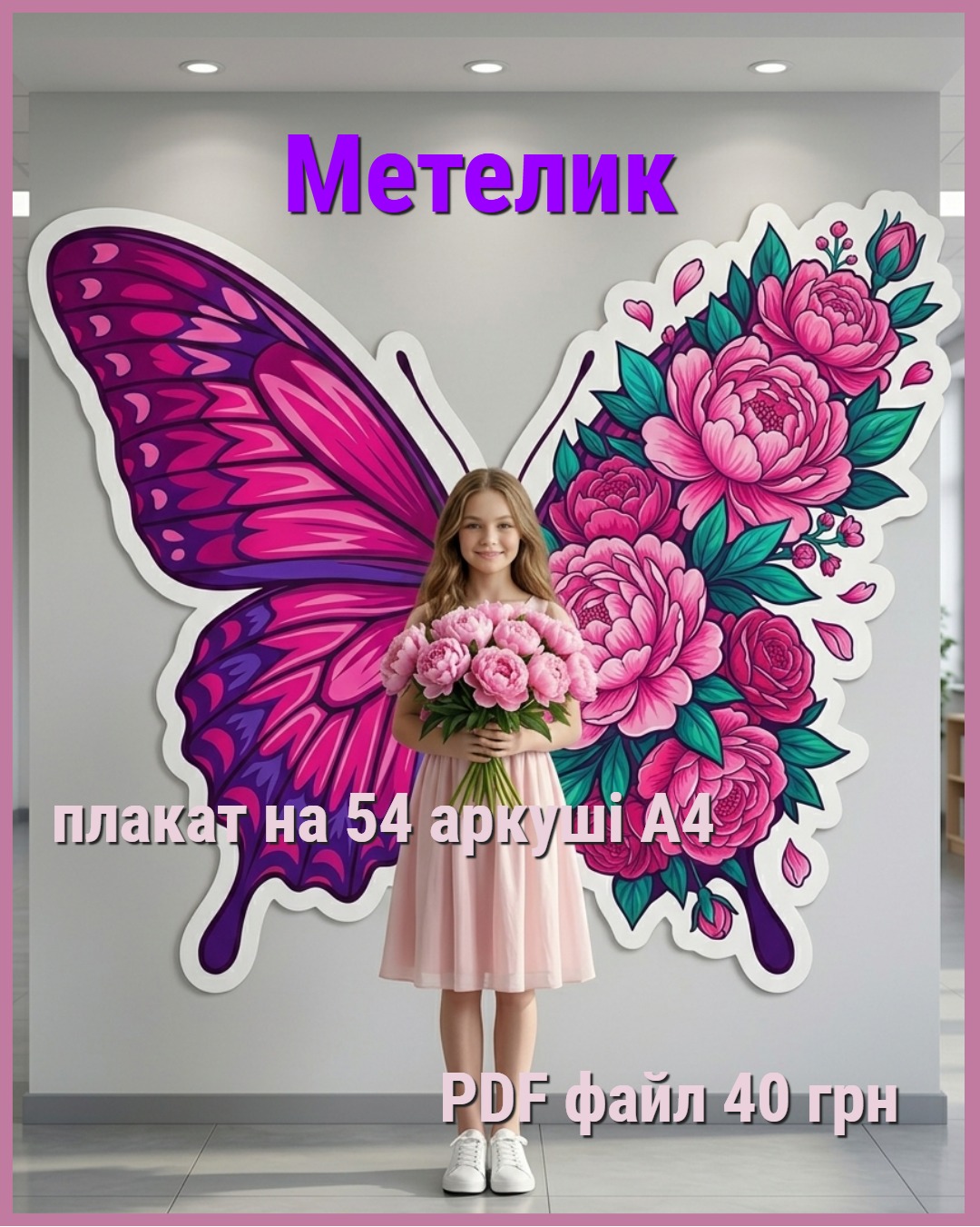 Метелик Півонія